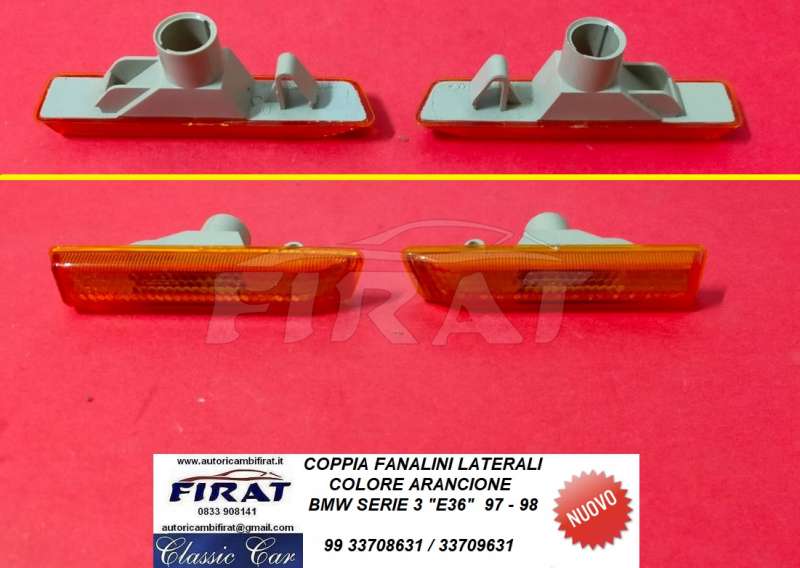 FANALINO LATERALE BMW SERIE 3 E36 97 - 98 ARANCIO